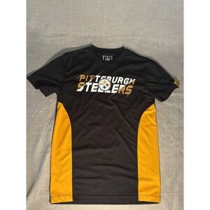 Official NFL Pittsburgh Steelers T-shirt Size Small Black And Gold Spirit Wear